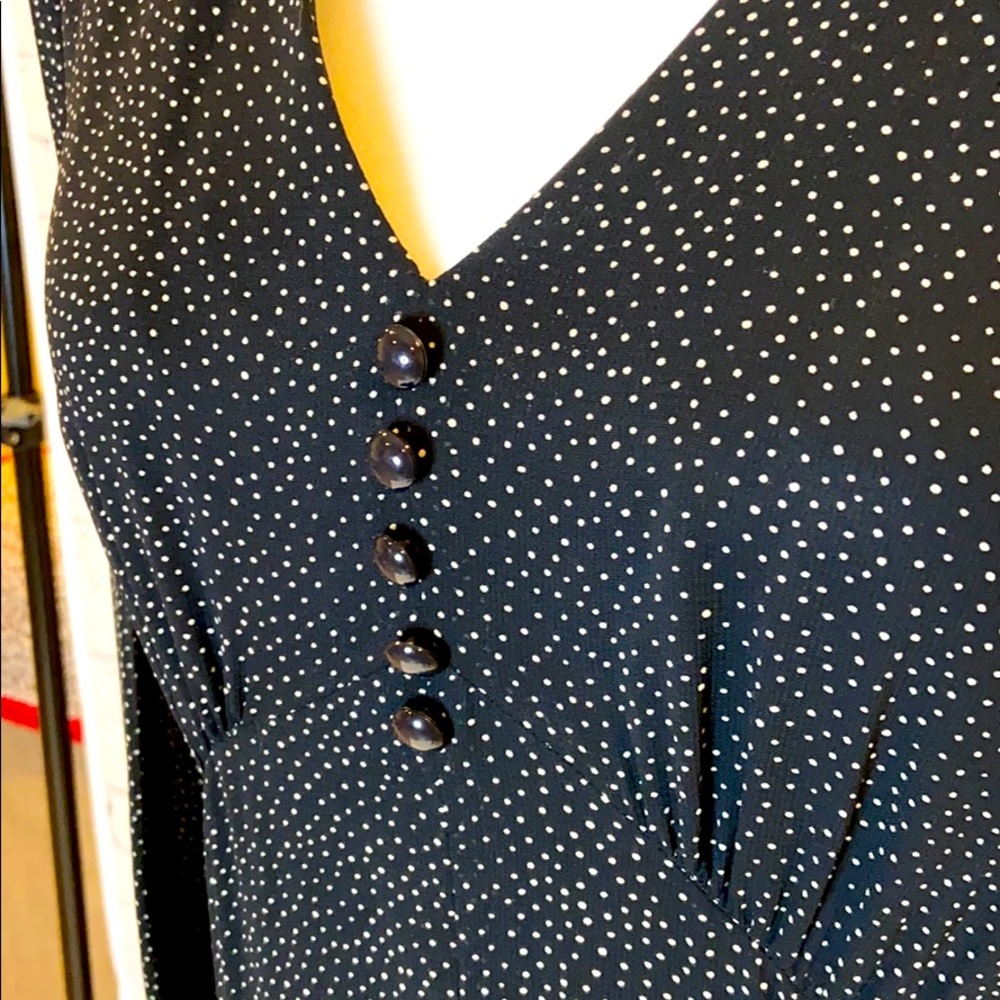 Liz Claiborne Black Polka Dot Dress - Picture 6 of 13